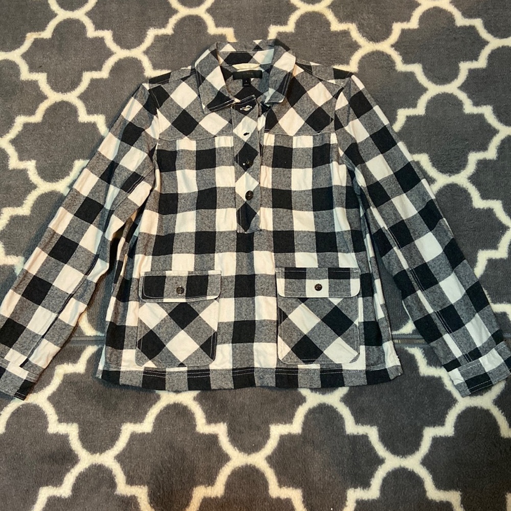 Plaid long sleeve button up, J.Crew, Size small